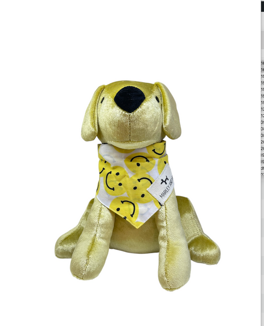 Bandana Smiley geel
