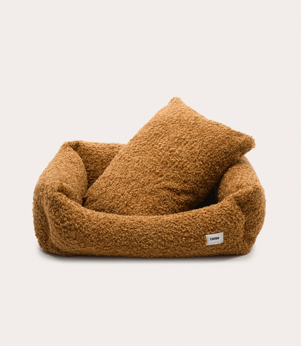 Dog basket Snozy camel