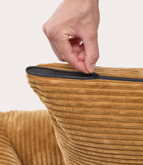 Hondenmand Snozy velvet mosterd