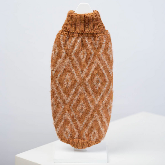 Golden Ochre Alpaca Dog Sweater