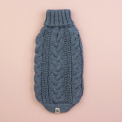 Eco Cable Jean Dog sweater